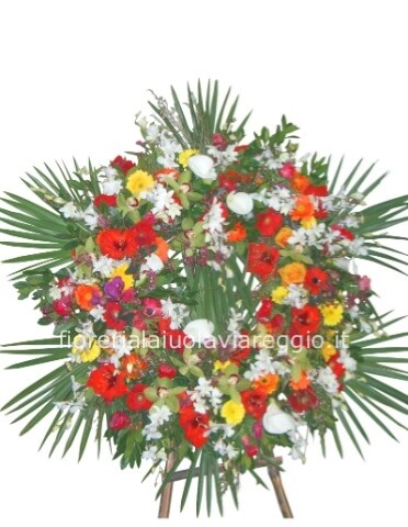 corona funebre fiori misti
